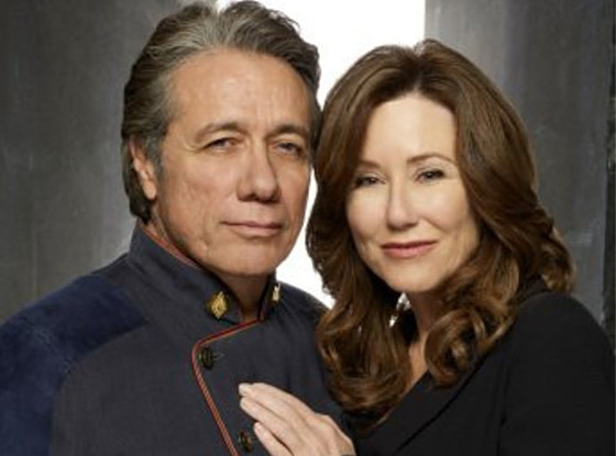 Edward James Olmos, Mary McDonnell, Battlerstar Galactica Edward James Olmos, Mary McDonnell, Battlerstar Galactica